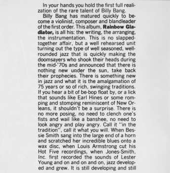 CD Billy Bang Quintet: Rainbow Gladiator