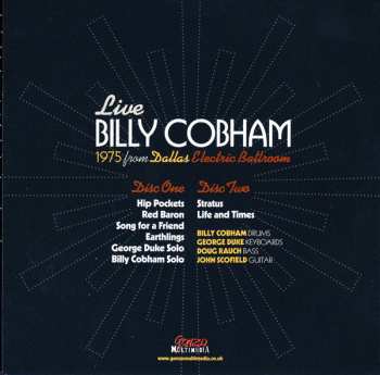 2CD Billy Cobham: Live 1975 From Dallas Electric Ballroom 433749