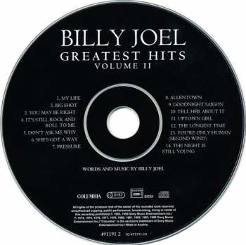 2CD Billy Joel: Greatest Hits Volume I & Volume II 423364