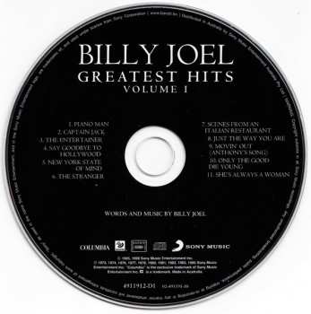 2CD Billy Joel: Greatest Hits Volume I & Volume II