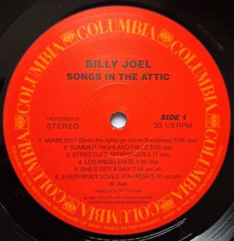 LP Billy Joel: Songs In The Attic 540744