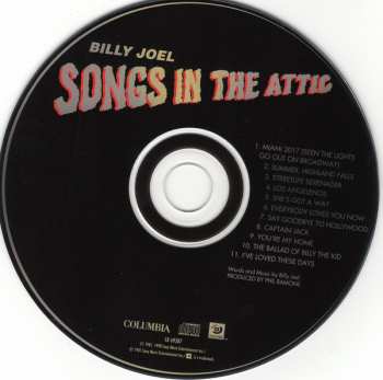 CD Billy Joel: Songs In The Attic