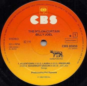 LP Billy Joel: The Nylon Curtain