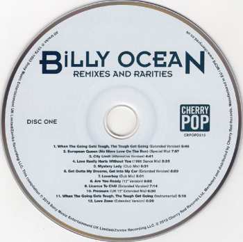 2CD Billy Ocean: Remixes And Rarities 531363