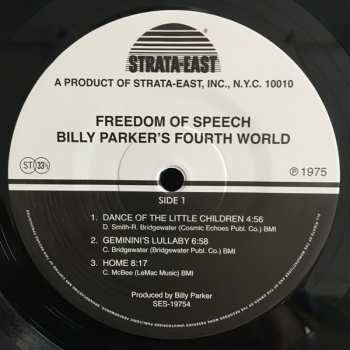 LP Billy Parker's Fourth World: Freedom Of Speech LTD 64747