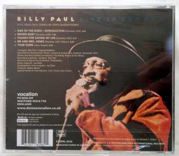 SACD Billy Paul: Live In Europe 179711
