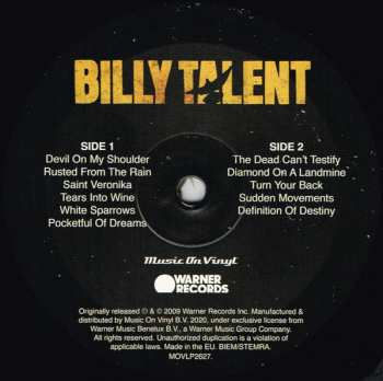 LP Billy Talent: Billy Talent III 4689