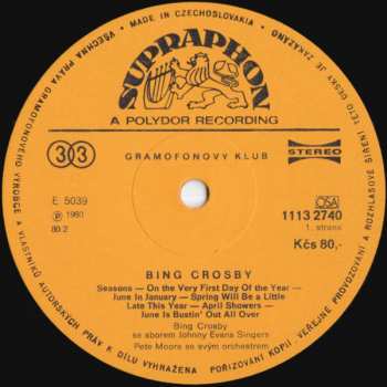 LP Bing Crosby: Seasons 41965