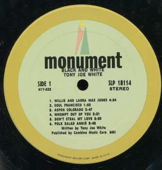 LP Tony Joe White: Black And White 76296