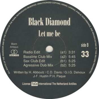 LP Black Diamond: Let Me Be 524698