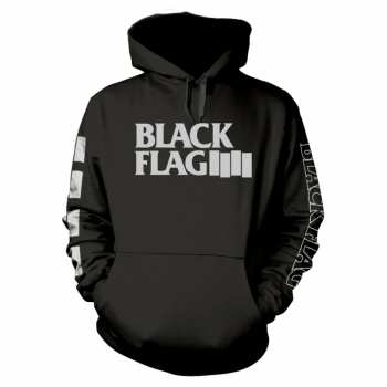 Merch Black Flag: Mikina S Kapucí Logo Black Flag