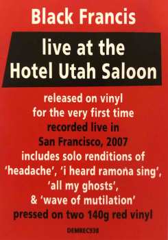2LP Black Francis: Live At The Hotel Utah Saloon 58515