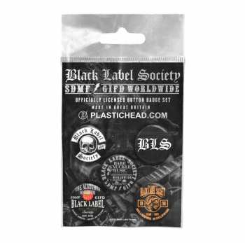 Merch Black Label Society: Sada Placek Black Label Society Button Badge Set