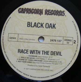 LP Black Oak Arkansas: Race With The Devil CLR 410596
