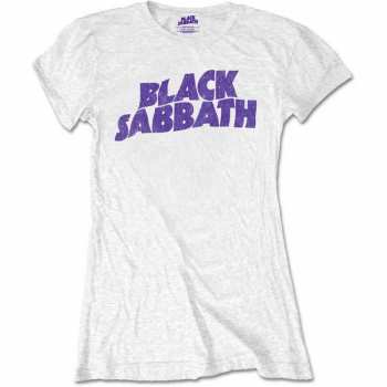 Merch Black Sabbath: Dámské Tričko Wavy Logo Black Sabbath Vintage  L