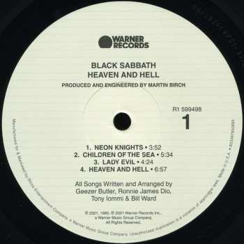 2LP Black Sabbath: Heaven And Hell DLX | LTD