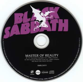 CD Black Sabbath: Master Of Reality 375818