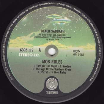 LP Black Sabbath: Mob Rules 317388