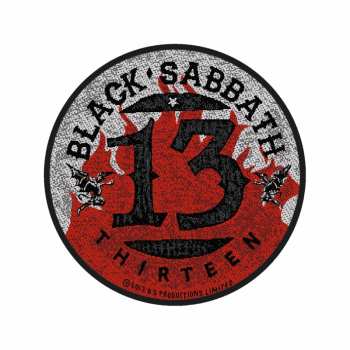 Merch Black Sabbath: Nášivka 13 Flames Circular