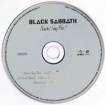 CD Black Sabbath: Never Say Die! DIGI 24971