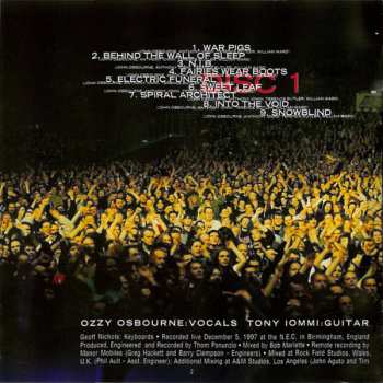 2CD Black Sabbath: Reunion