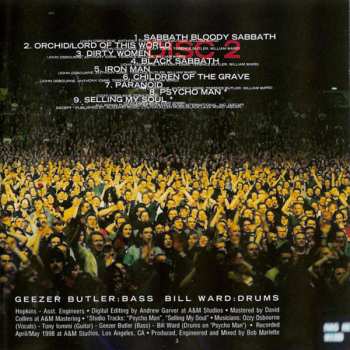 2CD Black Sabbath: Reunion