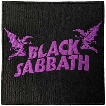 Merch Black Sabbath: Standard Woven Patch Wavy Logo Black Sabbath & Daemons