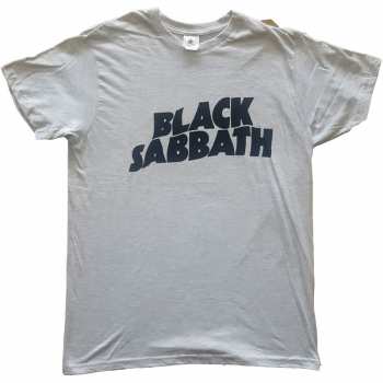Merch Black Sabbath: Tričko Black Wavy Logo Black Sabbath  M