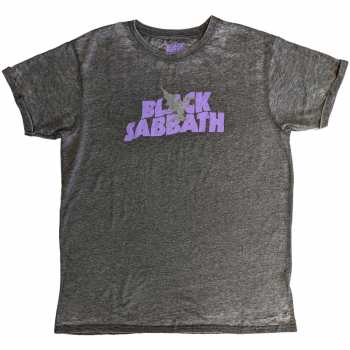 Merch Black Sabbath: Black Sabbath Unisex T-shirt: Logo & Daemon (burnout) (xx-large) XXL