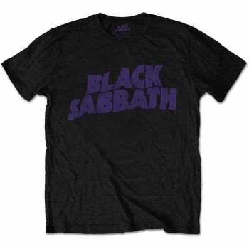 Merch Black Sabbath: Tričko Wavy Logo Black Sabbath Vintage  XL