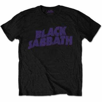 Merch Black Sabbath: Tričko Wavy Logo Black Sabbath Vintage 