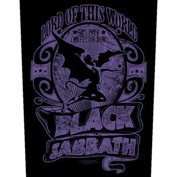 Merch Black Sabbath: Zádová Nášivka Lord Of This World