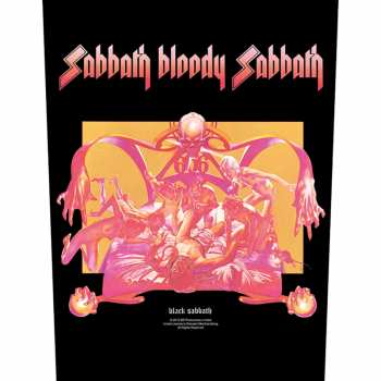 Merch Black Sabbath: Zádová Nášivka Sabbath Bloody Sabbath