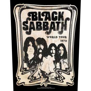 Merch Black Sabbath: Zádová Nášivka World Tour 1978