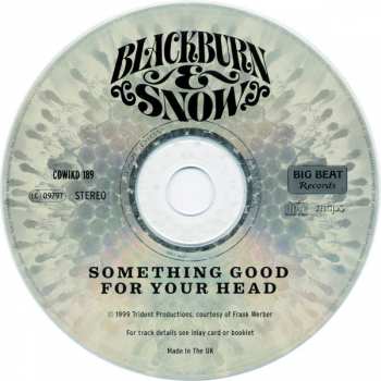 CD Blackburn & Snow: Something Good For Your Head 255793