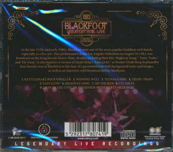 CD Blackfoot: Greatest Hits... Live 475683