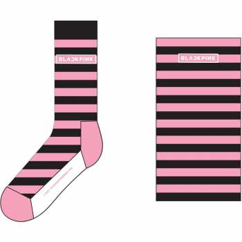 Merch BLACKPINK: Kotníkové Ponožky Stripes & Logo Blackpink 42 - 47