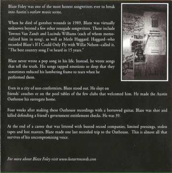 CD Blaze Foley: Live At The Austin Outhouse