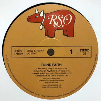 LP Blind Faith: Blind Faith 5080