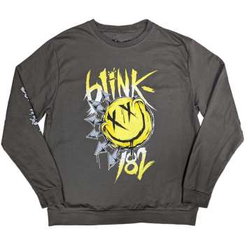 Merch Blink-182: Blink-182 Unisex Sweatshirt: Big Smile (sleeve Print) (medium) M