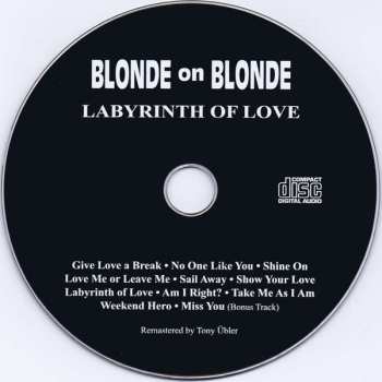 CD Blonde On Blonde: Labyrinth Of Love 429802