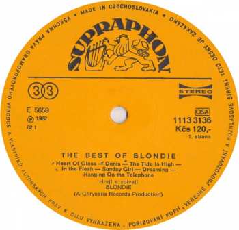 LP Blondie: The Best Of Blondie 41855