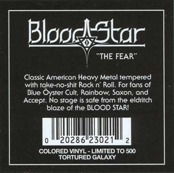 SP Blood Star: The Fear LTD 140130