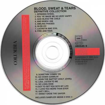 CD Blood, Sweat And Tears: Definitive Collection 360669