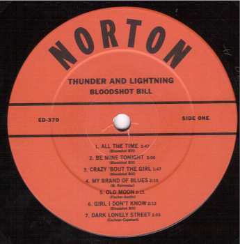 LP Bloodshot Bill: Thunder And Lightning 422676