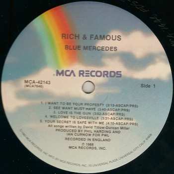 LP Blue Mercedes: Rich And Famous 335914