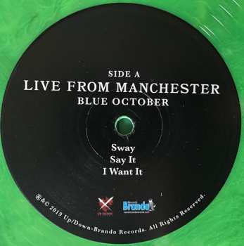 LP Blue October: Live From Manchester CLR 337150