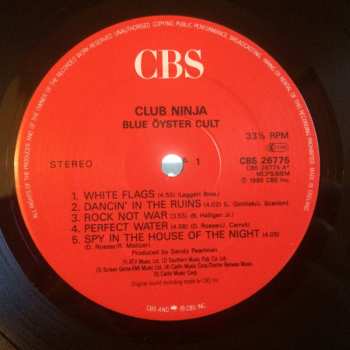 LP Blue Öyster Cult: Club Ninja