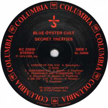 LP Blue Öyster Cult: Secret Treaties 356212
