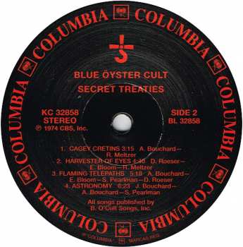 LP Blue Öyster Cult: Secret Treaties 356212